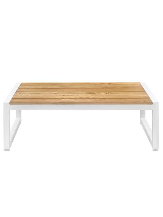 Журнальный стол Santorini бело-бежевого цвета - купить Садовые столы по цене 40300.0