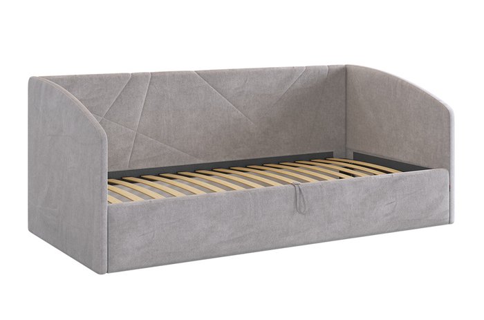 Кровать Квест 90х200 серого цвета с подъемным механизмом - купить Кровати для спальни по цене 25590.0