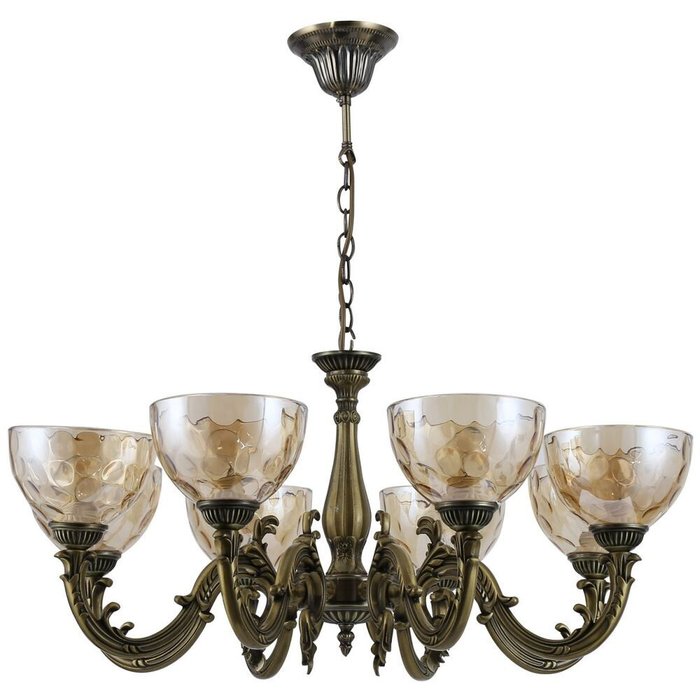 Подвесная люстра 04447-0.4-08 (стекло, цвет дымчатый) - лучшие Подвесные люстры в INMYROOM