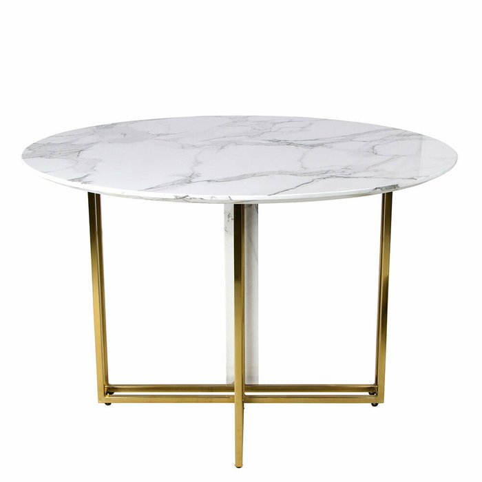 Стол обеденный Веспер со столешницей цвета белый мрамор - купить Обеденные столы по цене 68586.0