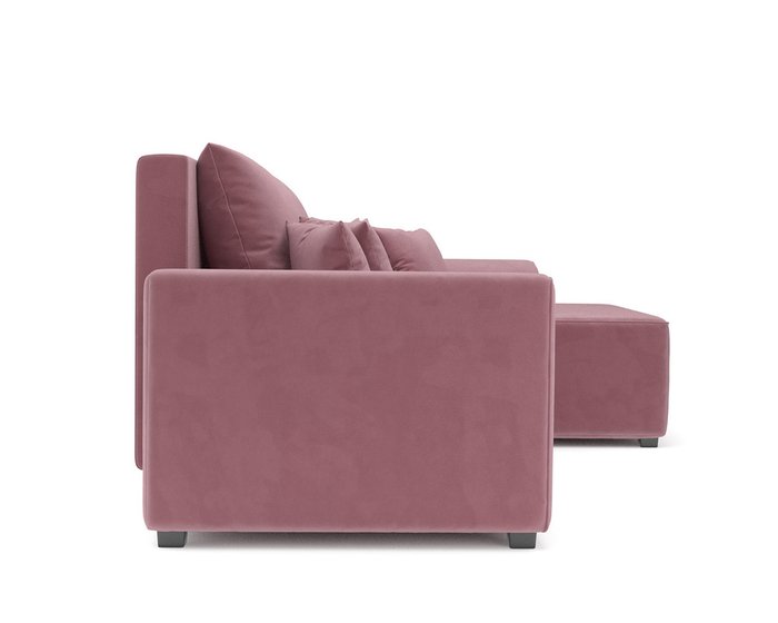 Угловой диван-кровать Каскад пудрового цвета правый угол - лучшие Угловые диваны в INMYROOM