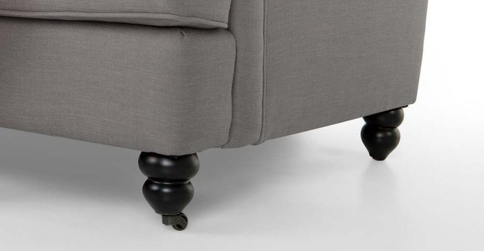 Раскладной диван Orson двухместный серого цвета - лучшие Прямые диваны в INMYROOM