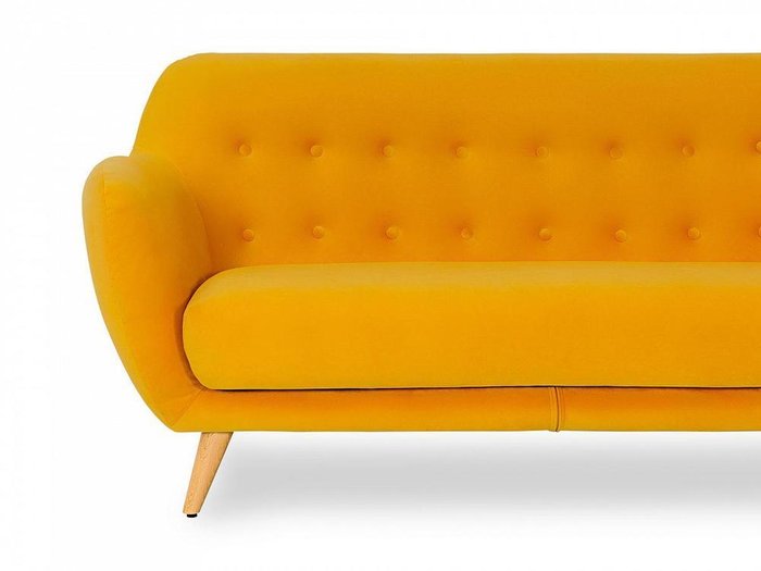 Диван Loa горчичного цвета - лучшие Прямые диваны в INMYROOM
