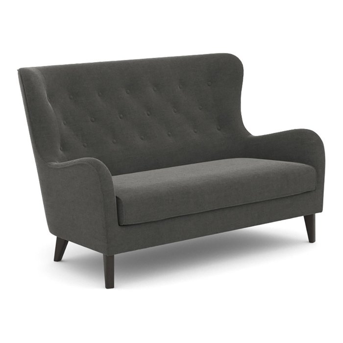 Диван двухместный Montreal (156 см) темно-серого цвета - лучшие Прямые диваны в INMYROOM