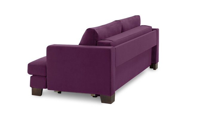 Прямой диван-кровать Марсель фиолетового цвета - лучшие Прямые диваны в INMYROOM