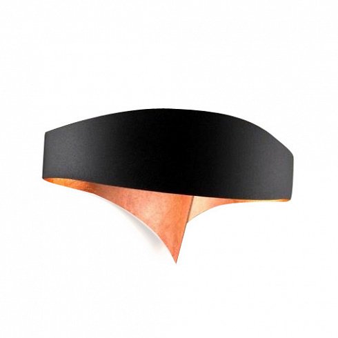 Настенный светильник Scudo black/copper черного-медного цвета