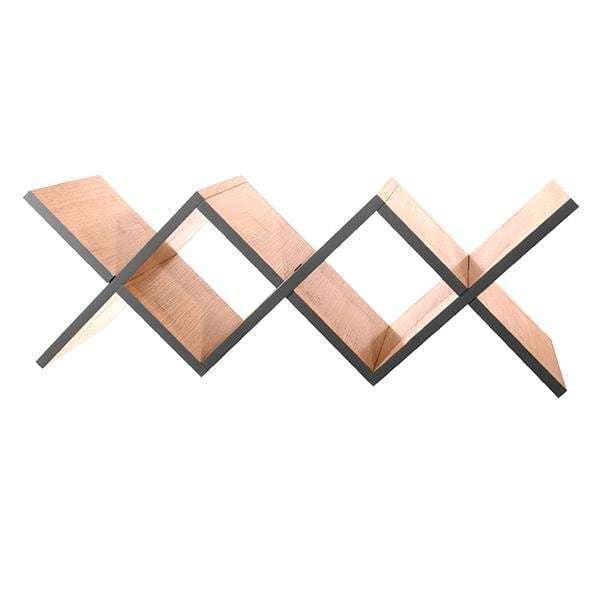 Полка для гостиной Woo Shelf с торцом темно-серого цвета Полка для гостиной Woo Shelf с торцом темно-серого цвета