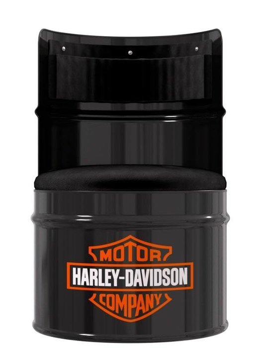 Бочка-кресло Harley-Davidson черного цвета