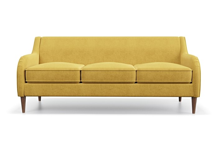Диван Вектор желтого цвета - купить Прямые диваны по цене 39990.0