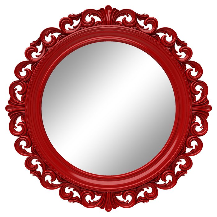 Настенное зеркало Фроуд Красного цвета