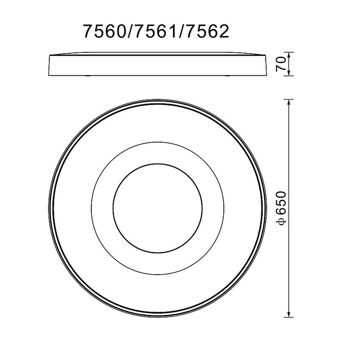 Потолочный светильник Coin 7561 (акрил, цвет черный) - лучшие Потолочные светильники в INMYROOM