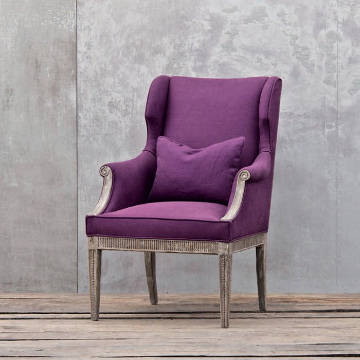 Кресло Синьора сиреневого цвета - лучшие Интерьерные кресла в INMYROOM
