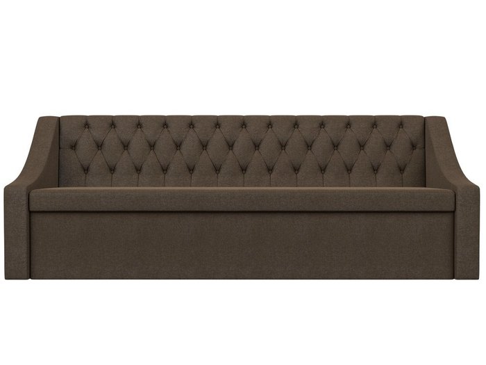 Кухонный прямой диван-кровать Мерлин коричневого цвета - купить Прямые диваны по цене 36999.0