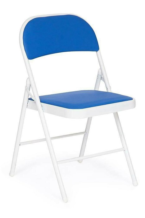 Набор из шести складных стульев Folder синего цвета - купить Обеденные стулья по цене 10980.0