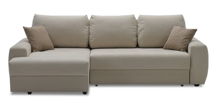 Угловой диван-кровать Коста бежевого цвета - купить Угловые диваны по цене 28840.0