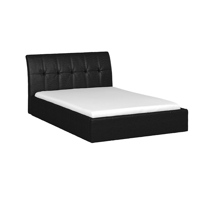 Кровать Инуа 140х200 черного цвета с подъемным механизмом  - купить Кровати для спальни по цене 36920.0