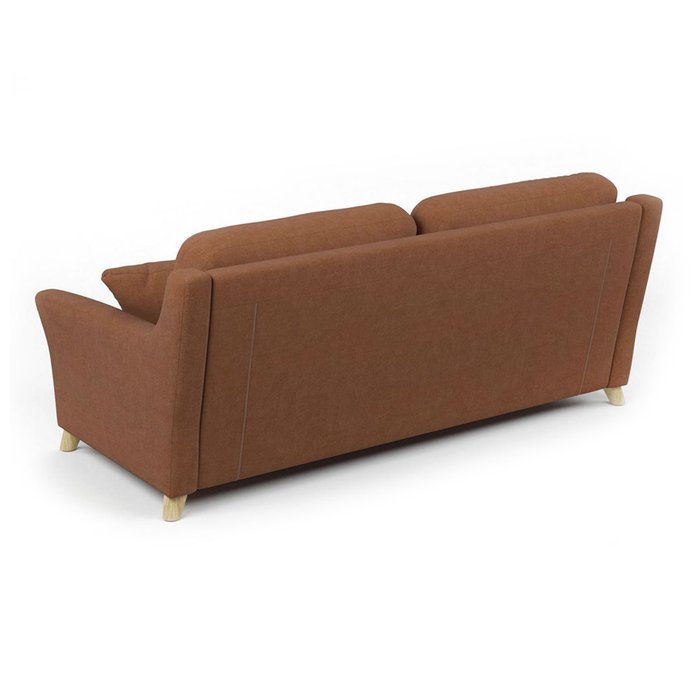 Диван трехместный Raf MT коричневого цвета - лучшие Прямые диваны в INMYROOM