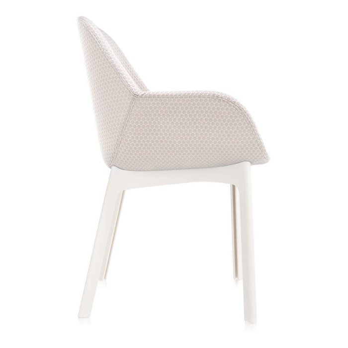 Стул Clap бежево-белого цвета - лучшие Обеденные стулья в INMYROOM
