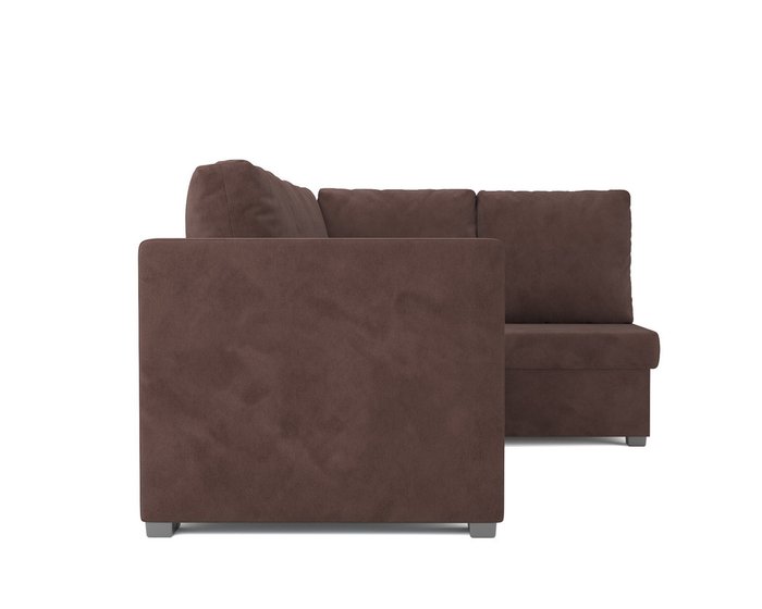 Угловой диван-кровать Мансберг коричневого цвета - лучшие Угловые диваны в INMYROOM