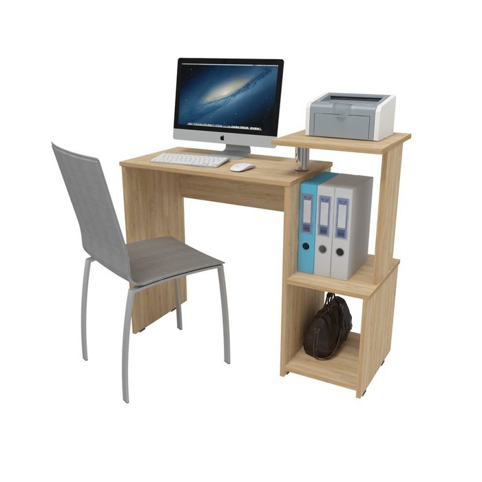 Компьютерный стол бежевого цвета - купить Письменные столы по цене 4400.0