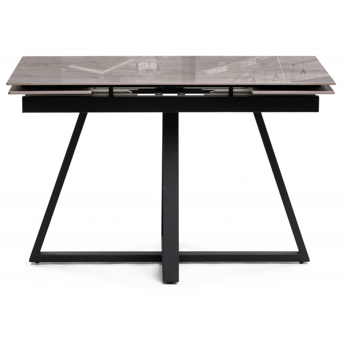 Раздвижной обеденный стол Силлем 120х80 серого цвета - купить Обеденные столы по цене 29890.0