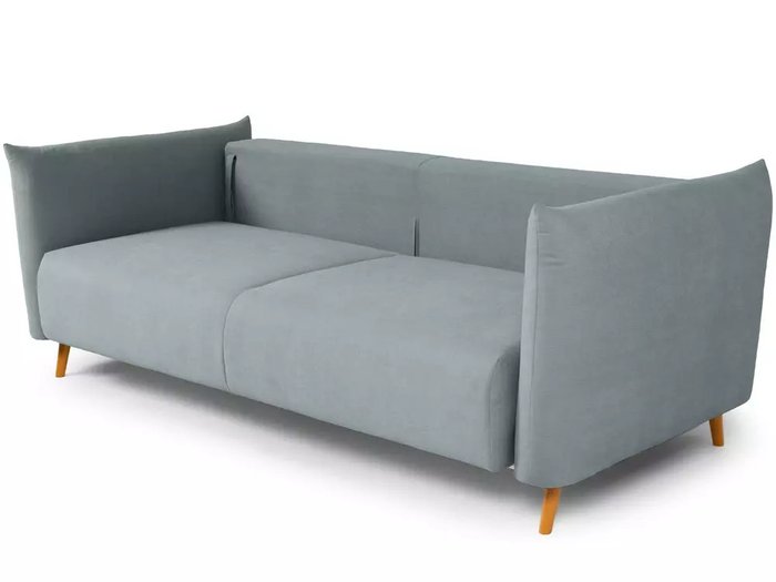 Диван-кровать Menfi серого цвета с бежевыми ножками - лучшие Прямые диваны в INMYROOM