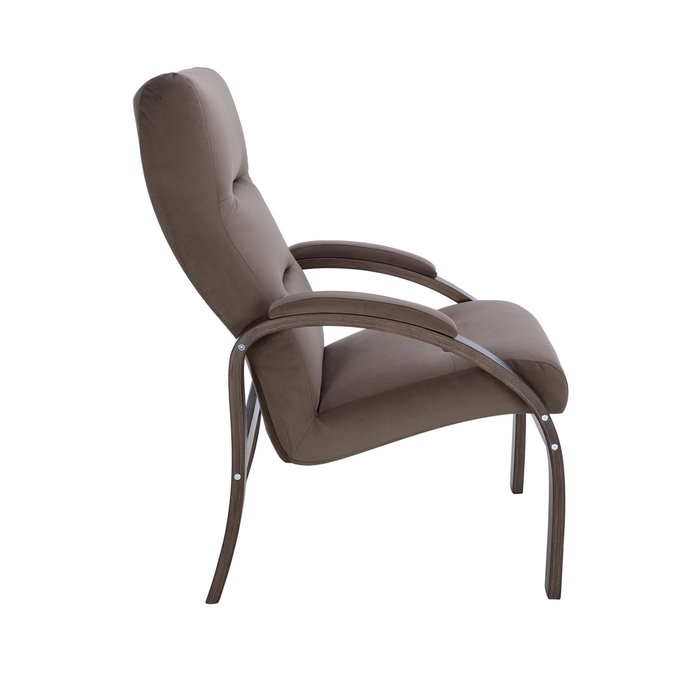 Кресло Лион темно-коричневого цвета  - лучшие Интерьерные кресла в INMYROOM