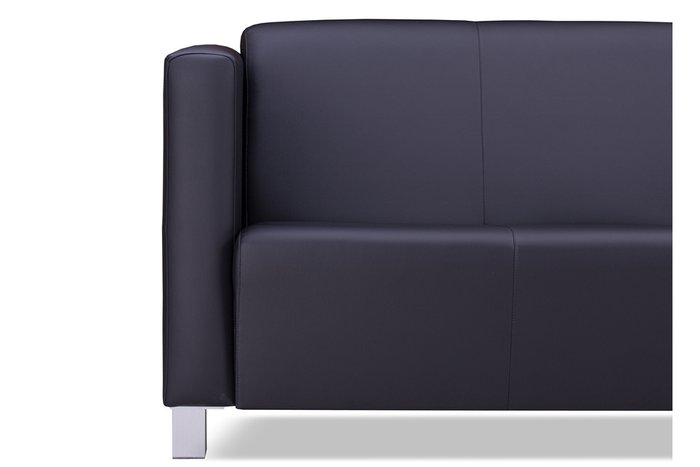 Прямой диван Милано Комфорт черного цвета - купить Прямые диваны по цене 19960.0