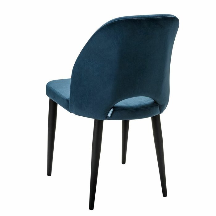 Стул Ledger темно-синего цвета с черными ножками - лучшие Обеденные стулья в INMYROOM
