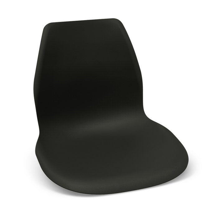 Обеденный стул Floerino черного цвета на металлическом каркасе - купить Обеденные стулья по цене 3895.0