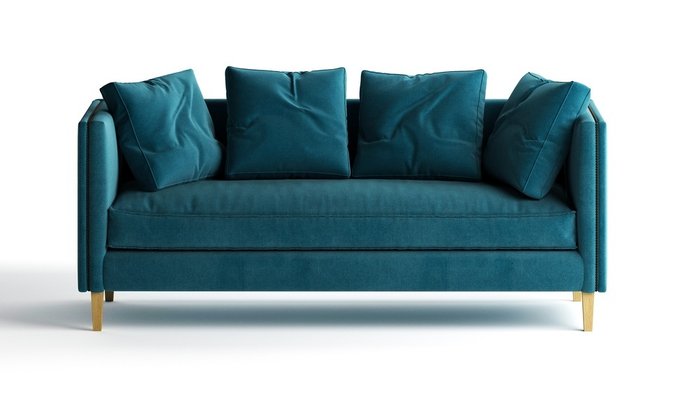 Диван-кровать Marta синего цвета - купить Прямые диваны по цене 134725.0