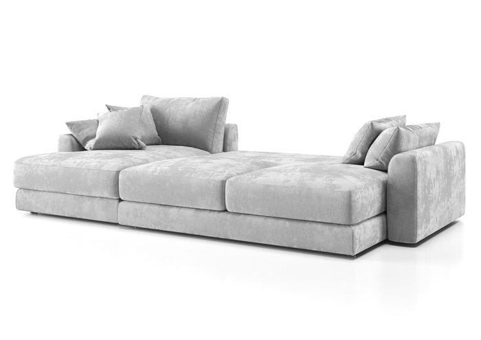 Угловой диван-кровать Шерлок с оттоманкой серого цвета - лучшие Угловые диваны в INMYROOM