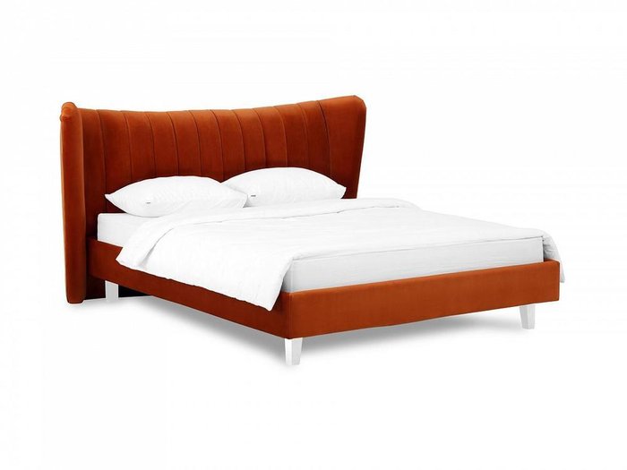 Кровать Queen Agata L 160х200 терракотового цвета - купить Кровати для спальни по цене 50880.0