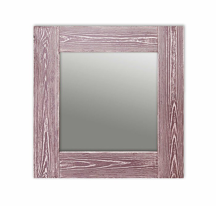 Настенное зеркало Шебби Шик 50х65 розового цвета - купить Настенные зеркала по цене 13190.0