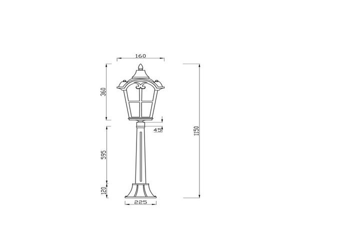 Ландшафтный светильник Outdoor O413FL-01BZ1 Albion Outdoor - лучшие Наземные светильники в INMYROOM Ландшафтный светильник Outdoor O413FL-01BZ1 Albion Outdoor - лучшие Наземные светильники в INMYROOM
