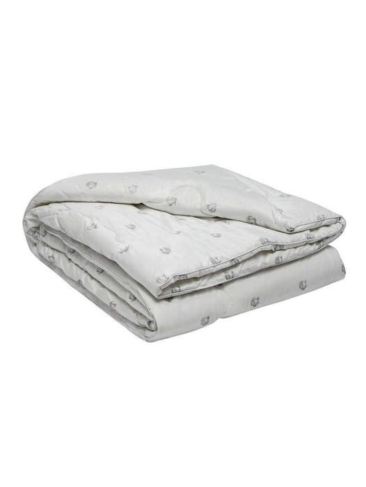 Одеяло Merino wool 195х215 белого цвета