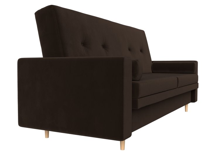 Прямой диван-кровать Белфаст коричневого цвета (книжка) - лучшие Прямые диваны в INMYROOM