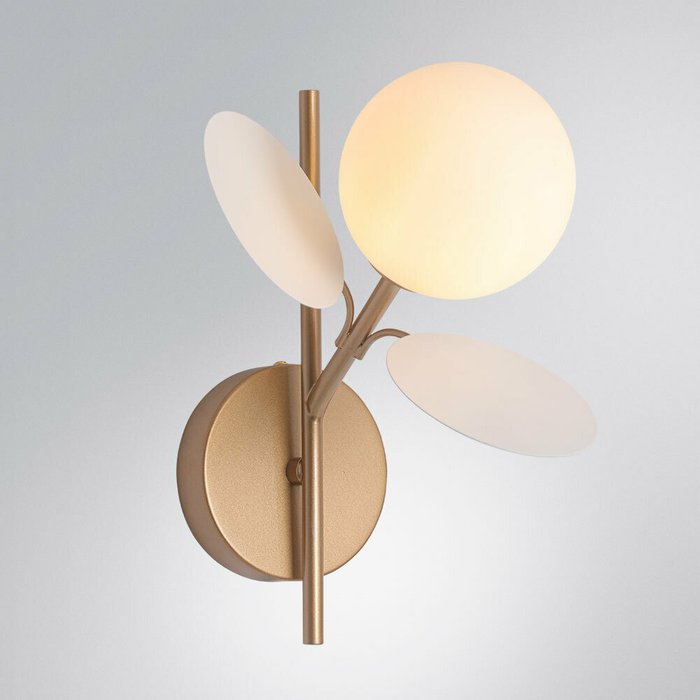 Бра Arte Lamp PEACOCK A1369AP-1SG - купить Бра и настенные светильники по цене 3790.0