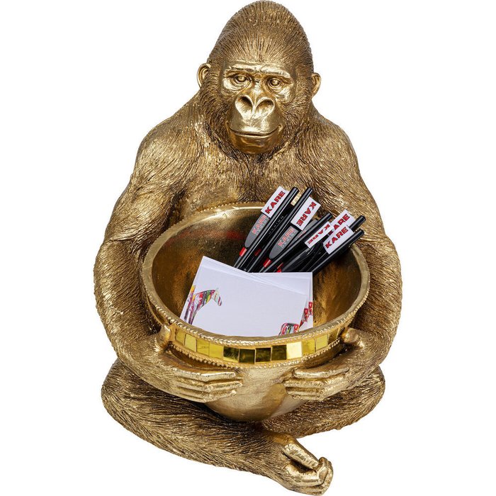 Статуэтка Gorilla золотого цвета - купить Фигуры и статуэтки по цене 27030.0