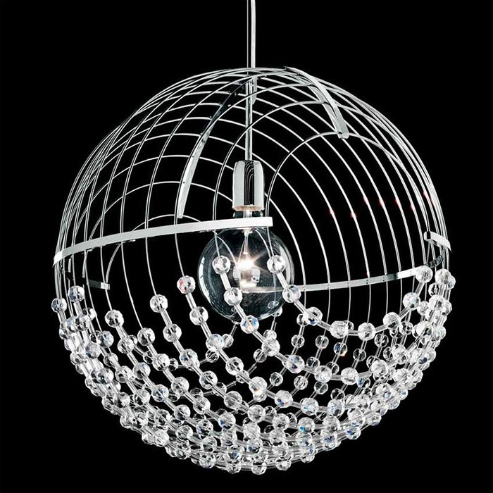 Подвесной светильник Leucos ALLYSON из прозрачного шлифованного хрустального стекла - лучшие Подвесные светильники в INMYROOM