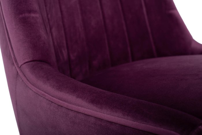 Стул  в обивке из велюра фиолетового цвета - лучшие Обеденные стулья в INMYROOM