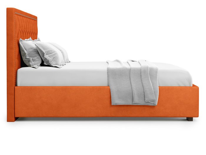 Кровать Orto без подъемного механизма 140х200 оранжевого цвета - лучшие Кровати для спальни в INMYROOM