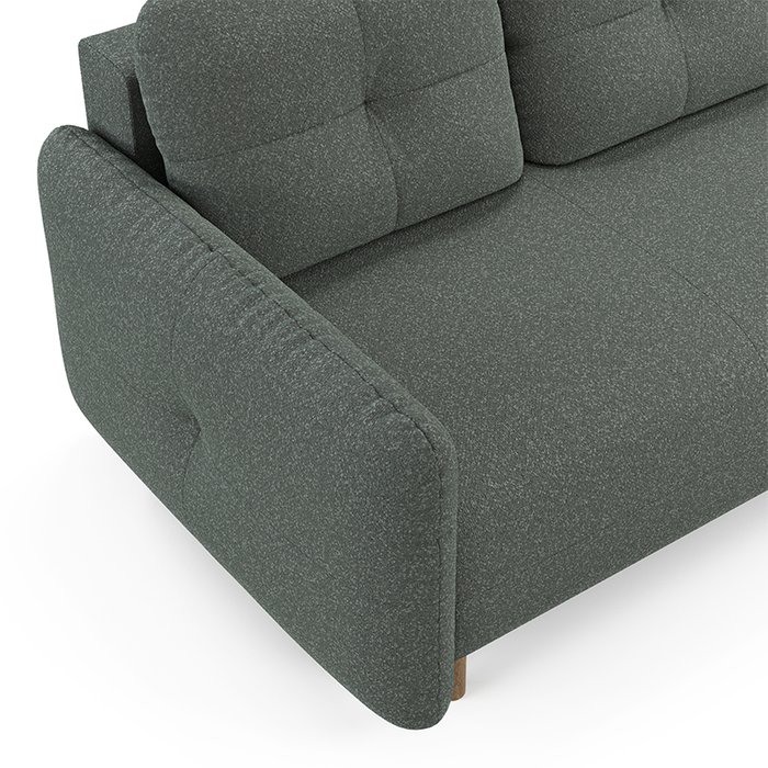 Прямой диван-кровать Anika серого цвета - лучшие Прямые диваны в INMYROOM