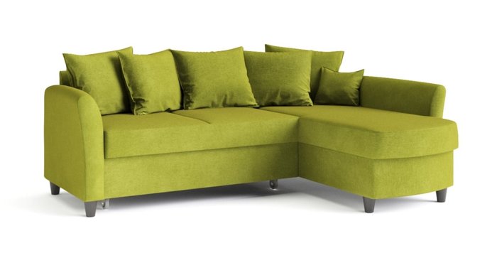 Угловой диван-кровать Катарина зеленого цвета - купить Угловые диваны по цене 69097.0