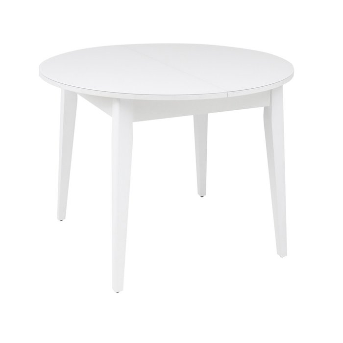 Обеденный раздвижной стол Партнер белого цвета - купить Обеденные столы по цене 30430.0