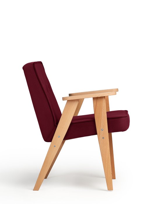 Кресло Несс бордового цвета - лучшие Интерьерные кресла в INMYROOM