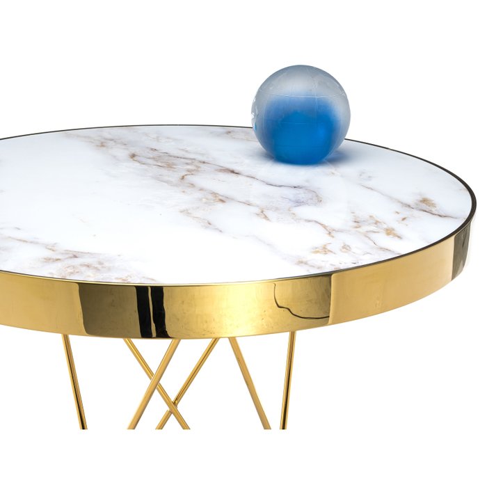 Обеденный столик Milena с белой столешницей  - купить Обеденные столы по цене 13820.0