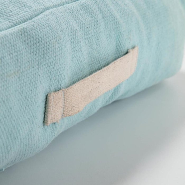 Подушка Sarit 60x60 из хлопка голубого цвета  - купить Декоративные подушки по цене 9990.0