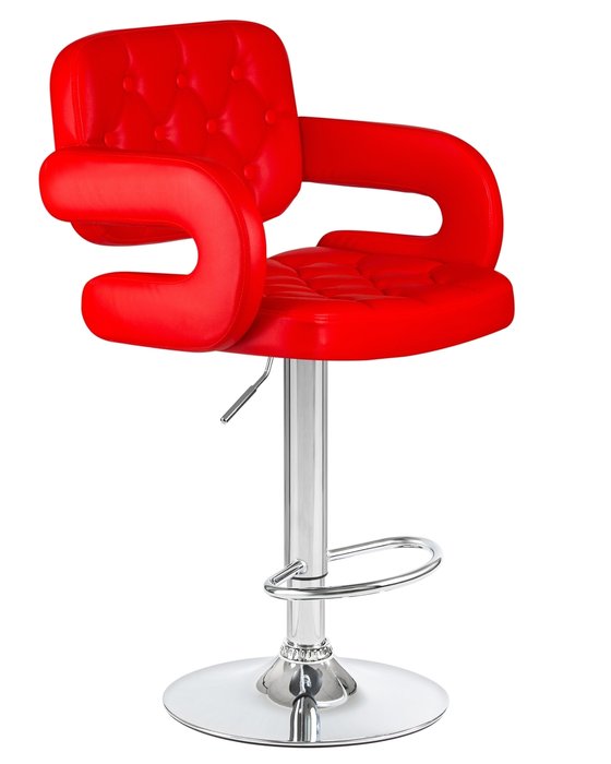 Стул барный Tiesto красного цвета - купить Барные стулья по цене 8320.0