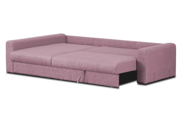 Угловой диван-кровать Мэдисон Черри розового цвета - лучшие Угловые диваны в INMYROOM